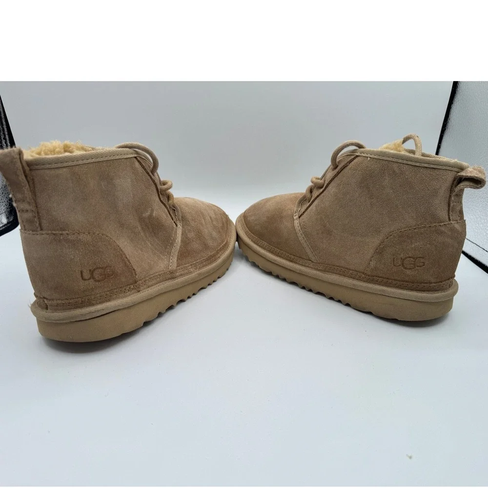 UGG Neumel Chestnut Suede Lace Up Chukka‎ Boots 1017320K Kids 5 Womens 7